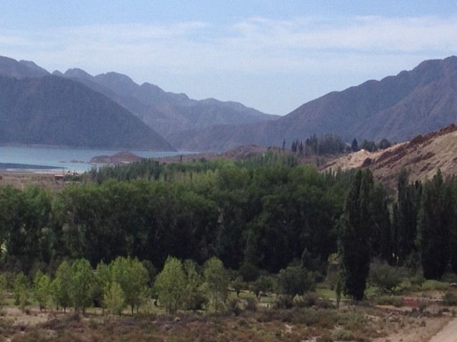 One of many reservoirs used for irrigating vineyards and orchards