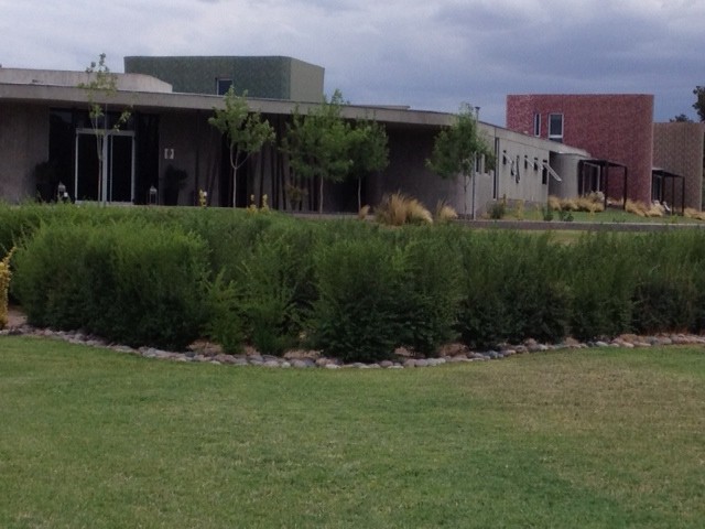 Our bunker-like hotel, Entre Cielos, outside Mendoza