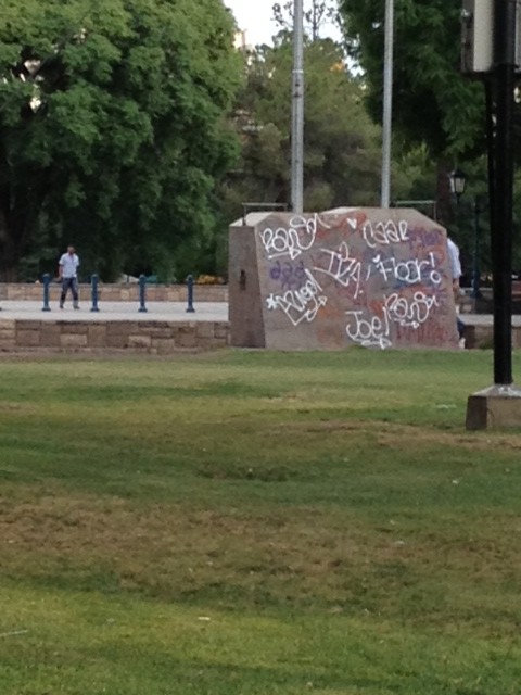 Graffiti is really a problem in Argentina