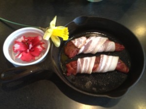 Bacon-wrapped Shad Roe