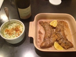 Shad Roe and lemon